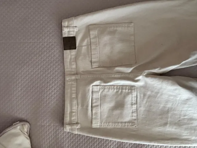 Pantalón  beige Brownie recto efecto campana