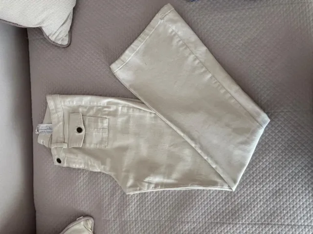 Pantalón  beige Brownie recto efecto campana