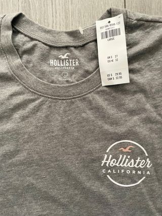 Camiseta Hollister Gris Logo California