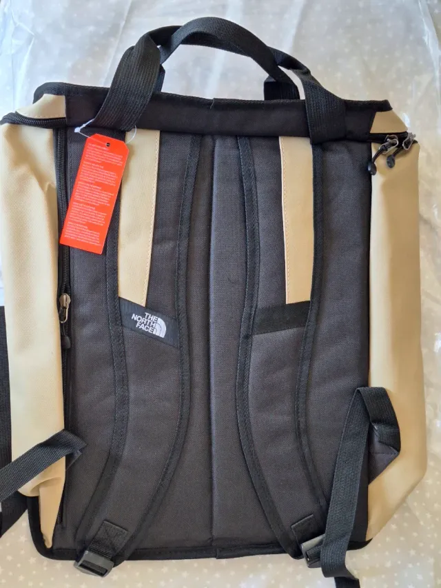 Mochila The North Face Beige y Negra