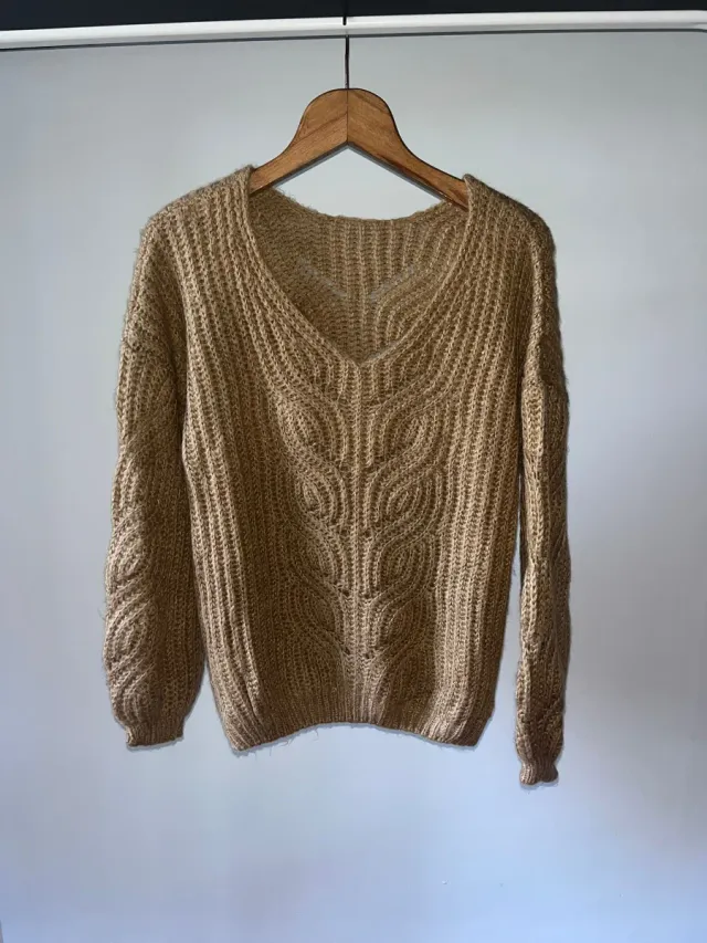 Jersey Vintage Talla M Beige