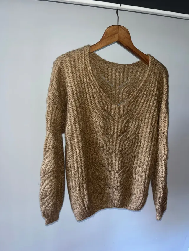 Jersey Vintage Talla M Beige