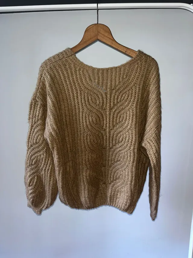 Jersey Vintage Talla M Beige