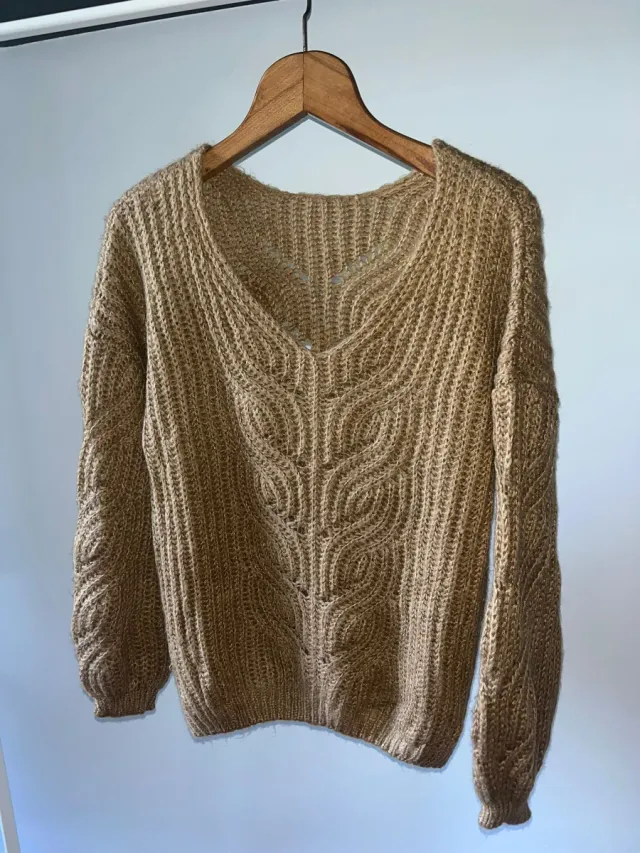 Jersey Vintage Talla M Beige