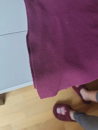 Top Asimétrico Zara Talla Única Rojo