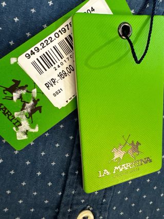 Camisa La Martina Azul Talla L