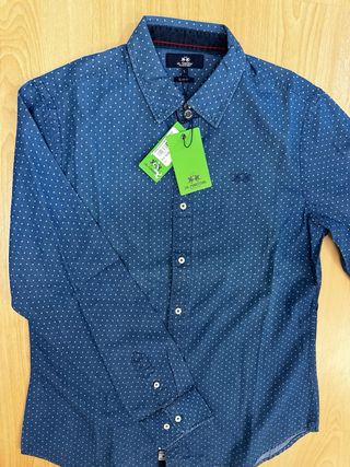 Camisa La Martina Azul Talla L