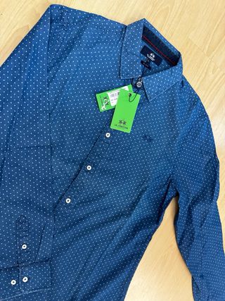 Camisa La Martina Azul Talla L
