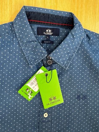 Camisa La Martina Azul Talla L