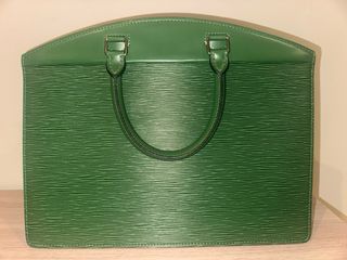 Louis Vuitton Pont Neuf Verde Cuero Vintage