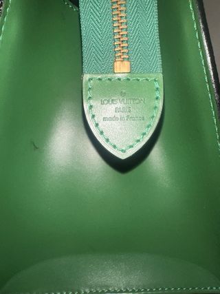 Louis Vuitton Pont Neuf Verde Cuero Vintage