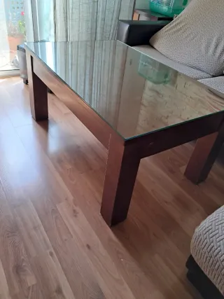 Mueble salón madera maciza hecho a medida.