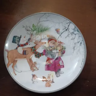 Tazza e piattino natalizi