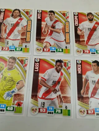Cromos Adrenalyn 2015/16 Rayo Vallecano