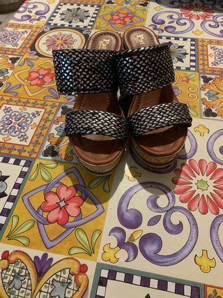 Zeppe Patrizia Boutique n.38 nere/argento