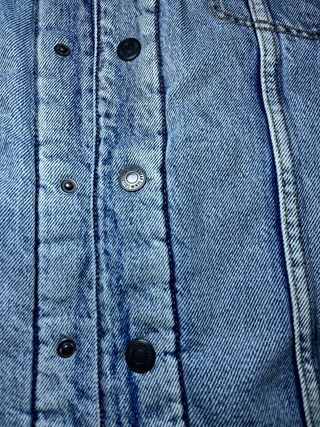 Chaqueta Vaquera Pull&Bear Azul con Borrego