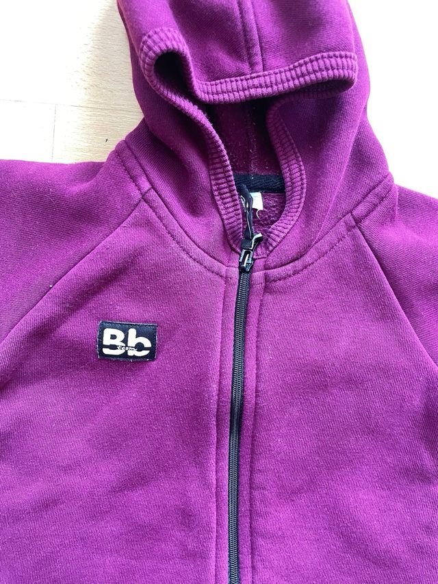 Conjunto mono y patucos morados