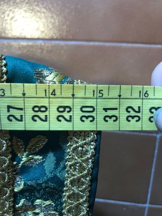 Chaleco Marroquí Disfraz Verde y Dorado