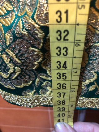 Chaleco Marroquí Disfraz Verde y Dorado