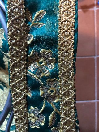 Chaleco Marroquí Disfraz Verde y Dorado