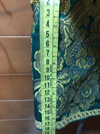 Chaleco Marroquí Disfraz Verde y Dorado