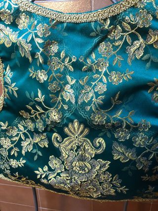 Chaleco Marroquí Disfraz Verde y Dorado