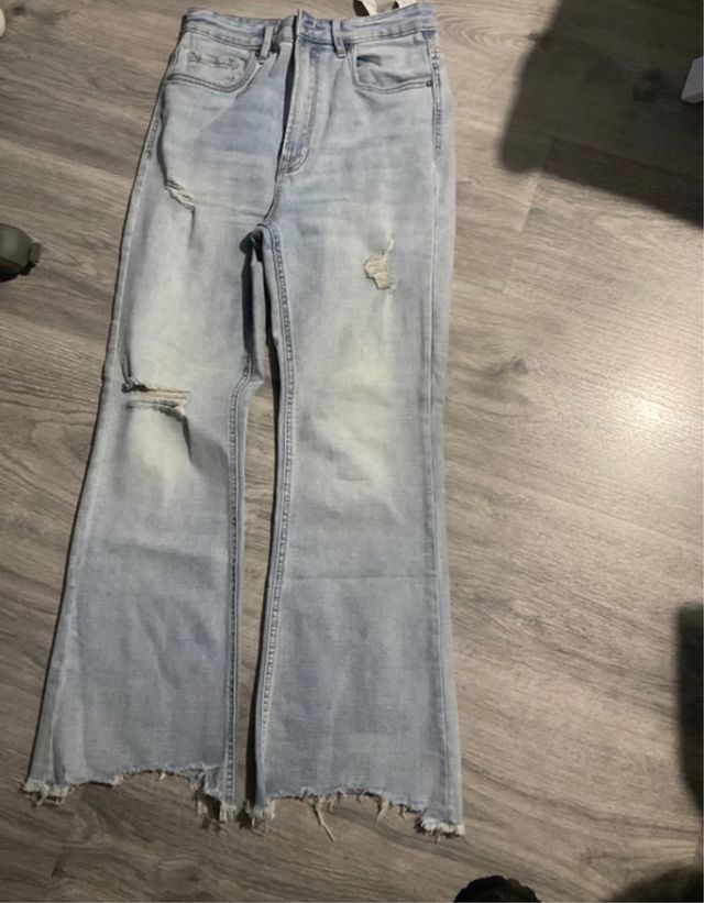 Vaqueros mujer flare rotos