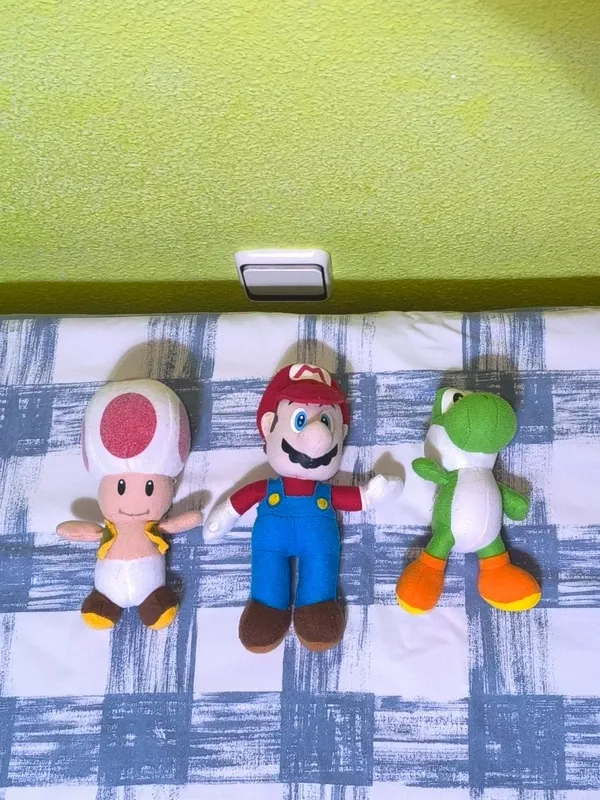 Pack 3 peluches Super Mario Bros