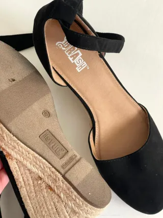 Alpargatas Viña Negras Talla 40 nuevas nuevo