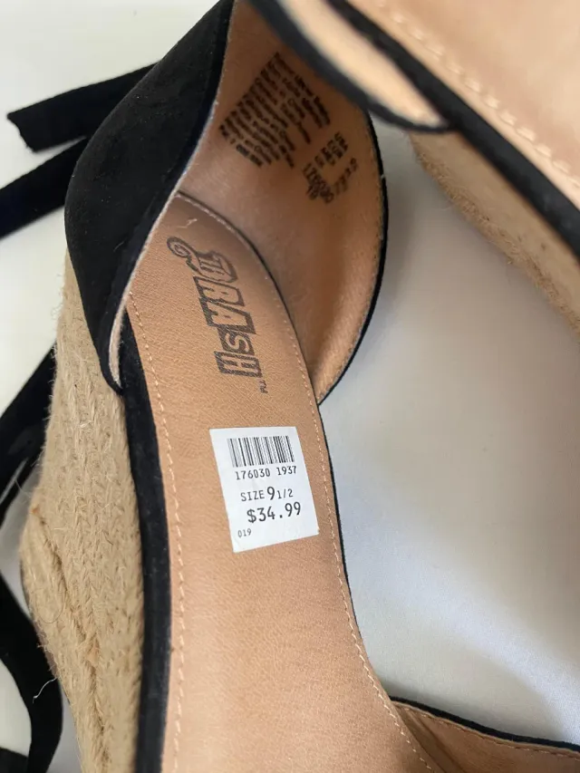 Alpargatas Viña Negras Talla 40 nuevas nuevo