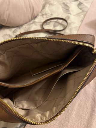 Bolso Michael Kors Jet Set Marrón Logo