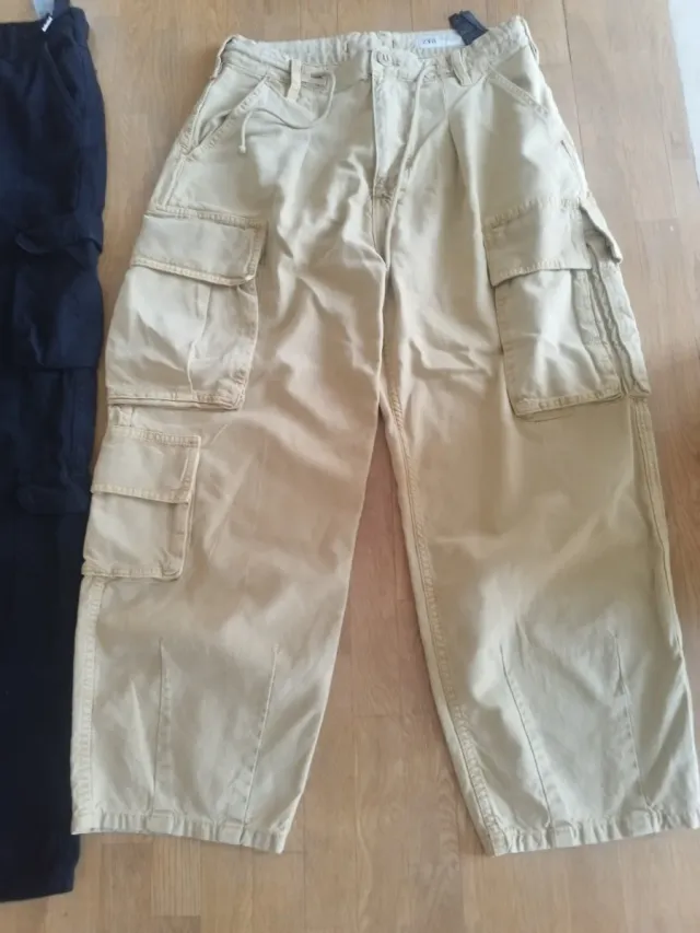 Lote 2 pantalones cargo Zara T38 nuevos