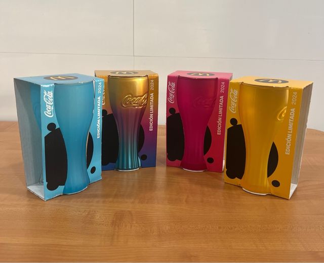 Lote de 4 vasos de Coca Cola Mac’Donalds