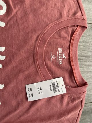 Camiseta Hollister California Manga Larga Talla M