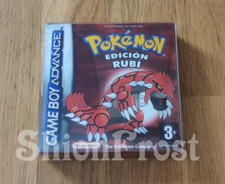 Caja Pokémon Edición Rubí (GBA)