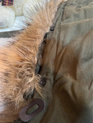 Chaquetón largo oversize caqui