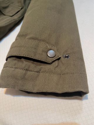 Chaquetón largo oversize caqui