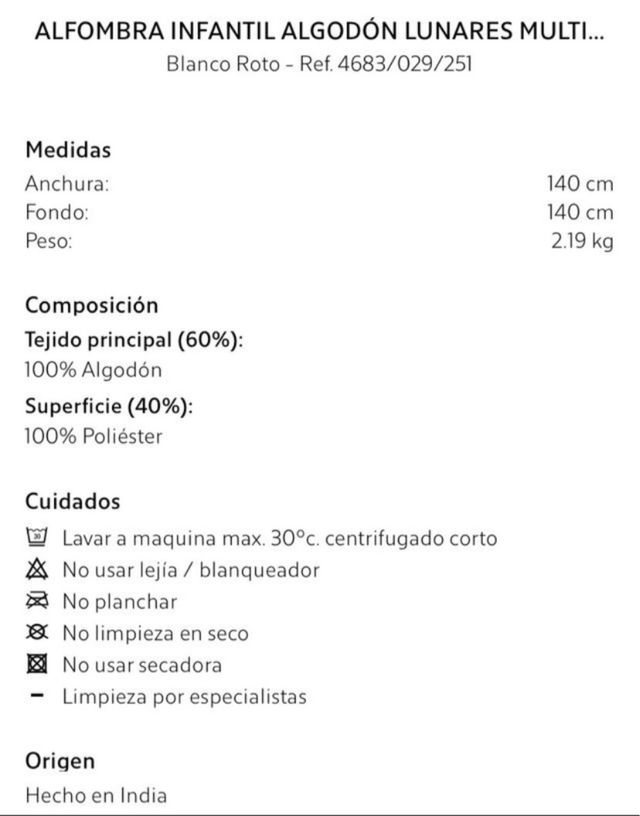 Alfombra infantil Zarahome multicolor, es ideal