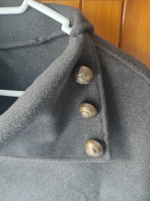 Poncho mujer gris talla única