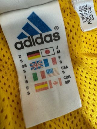 Pantalones Adidas Amarillos con Logo Lateral