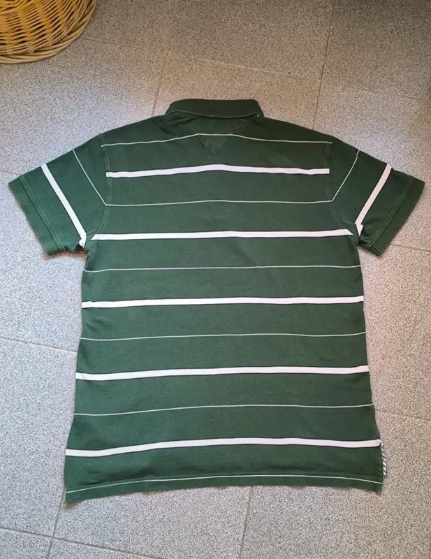 Polo Tommy Hilfiger verde rayas