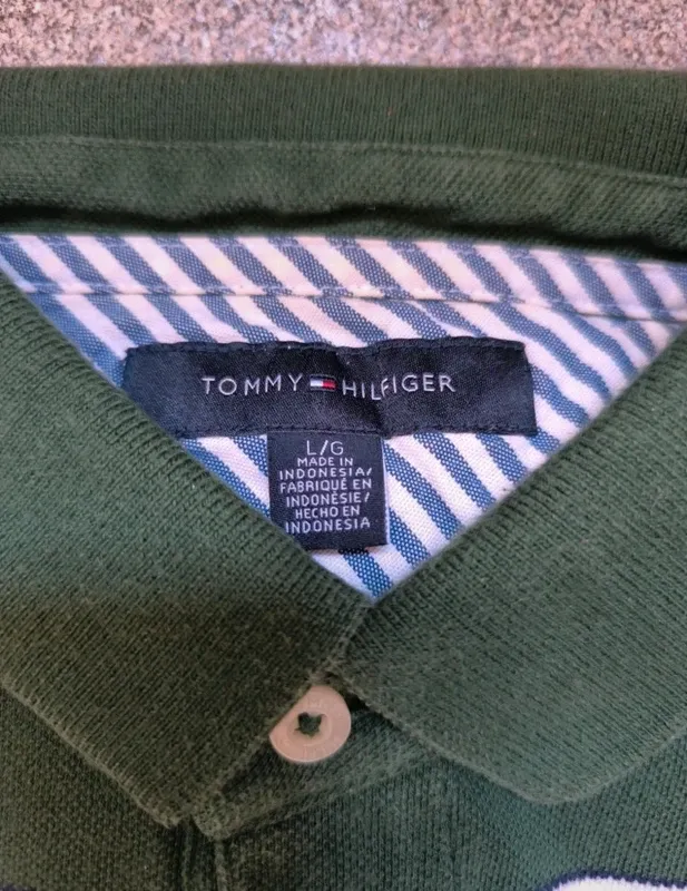 Polo Tommy Hilfiger verde rayas