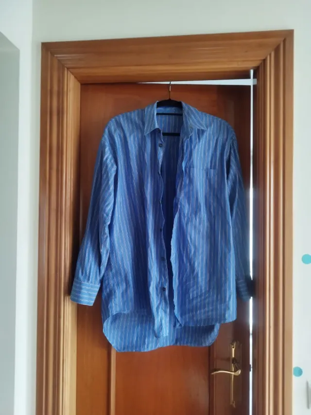 Camisa Bimba y Lola S oversize rayas azules