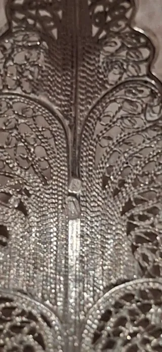 Alfinete Orquídea Prata Filigrana