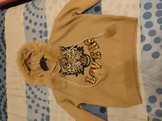 Sudadera mujer con estampado de leopardo