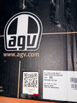 Casco Moto AGV K3 Blanco Flores Rosas