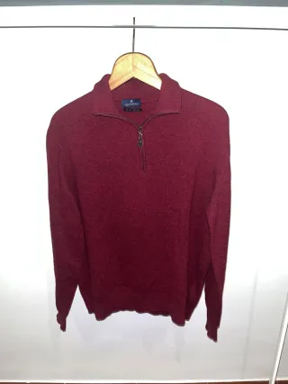 Jersey Genfins Rojo Media Cremallera