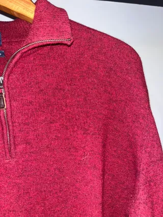 Jersey Genfins Rojo Media Cremallera