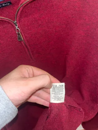 Jersey Genfins Rojo Media Cremallera