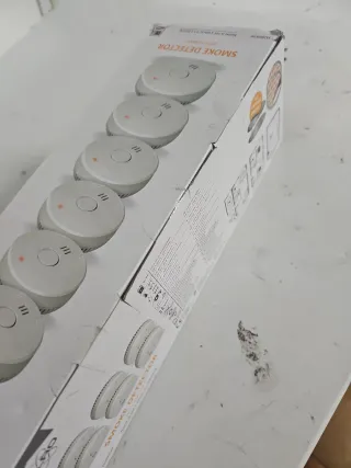 6 Detectores de Humo Elro con Imán